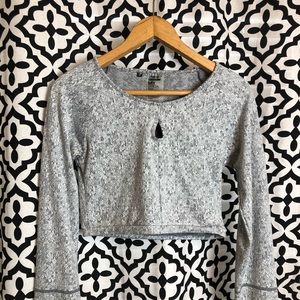 Gymshark Fleur Texture Crop Top M